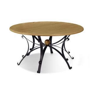 Artefama Steel 59-inch Round Dining Table