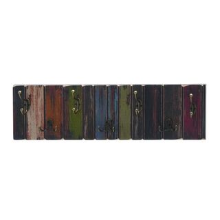 Multicolored Metal/Wood Wall Hook (28-inchx 8-inch)