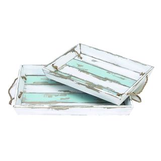 Wood Serving Tray (Set of 2)