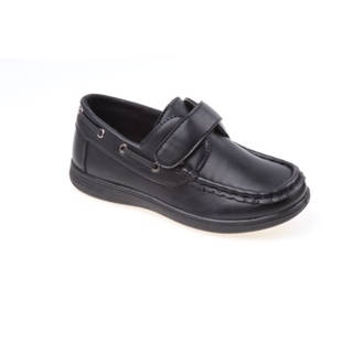 Josmo Boys' Black Boat Shoes (Sizes 6-11)