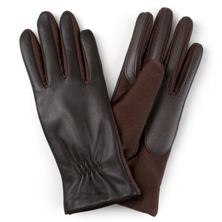 Journee Collection Women's Lined Leather Gloves