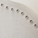 Silas Adjustable Full/ Queen Studded Fabric Headboard by Christopher Knight Home