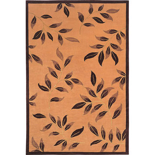 Abbyson Living Hand-knotted 'Serenity' Wool and Silk Area Rug (6' x 9')