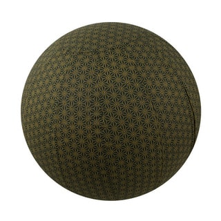Handmade Yoga Ball Cover Olive Geometric Design (Thailand)