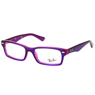 Ray-Ban RY 1530 3666 Violet On Fluorescent Fuxia Plastic Rectangle 48mm Eyeglasses