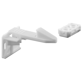 Prime Line S4719 White Spring Loaded Cabinet Catch (Pack of 3)