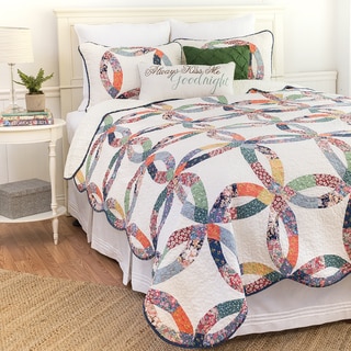 Heritage Wedding Ring 3-piece Quilt Set (As Is Item)