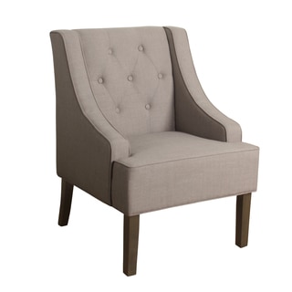HomePop Kate Tufted Swoop Arm Accent Chair
