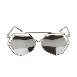 Crummy Bunny Kids UV400 Aviator Style Sunglasses with Silver Metal Frames