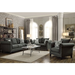 Traditional French Design with Nailhead Trim Living Room Sofa Collection