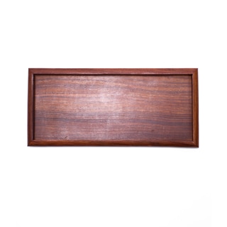 Handcrafted Solid Rosewood Tray (India)
