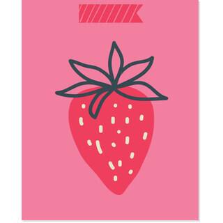 Secretly Designed 'Pink Strawberry' Art Print