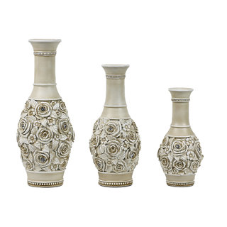 D'Lusso Designs Cassia Collection Three Vase Set