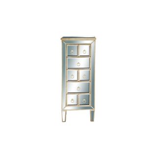 8-drawer Champagne Wood Mirror Dresser