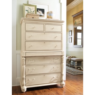 Paula Deen Home Tall Linen White 8-drawer Chest