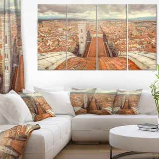 Florence View from Duomo Cathedral - Cityscape Canvas print
