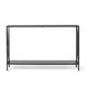 Black Powder-coated Metal Cross Style Console Table - Thumbnail 6