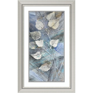 Framed Art Print 'Silver Leaves I' by Albena Hristova 20 x 32-inch