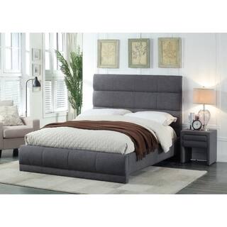 Meridian Cooper Grey Linen 2-piece Bedroom Set