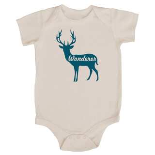 Rocket Bug 'Wonderer' Deer Cotton Baby Bodysuit