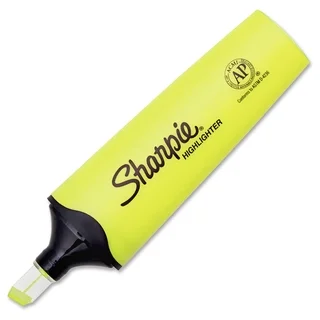 Sharpie Sharpie Clear View Highlighter - Fluorescent Yellow (1/Box)