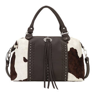 American West Cow Town Leather Satchel