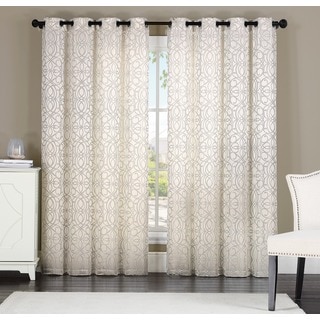 Artistic Linen Keegan by Artistic Linen 8-grommet Jacquard Window Single Curtain Panel