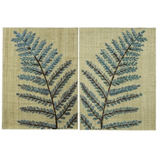Beall Multicolored Rattan Wall Hanging (Set of 2)