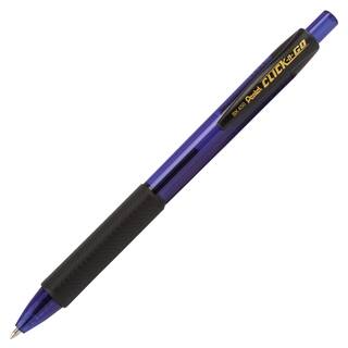Pentel Click N Go Retactable Ballpoint Pens - Blue (12/Dozen)
