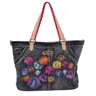 Nicole Lee Muneca Patch-print Shopper Handbag