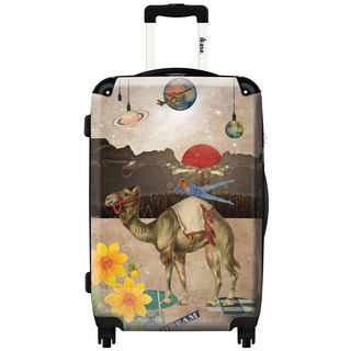 iKase 'Desert Is a Lonely Place' 20-inch Fashion Hardside Carry-on Spinner Suitcase