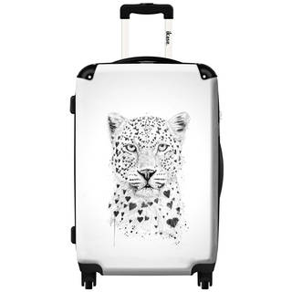 iKase 'Lovely Leopard' 20-inch Fashion Hardside Carry-on Spinner Suitcase