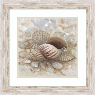 Framed Art Print 'Beach Prize I: Triton Seashell' by Arnie Fisk 19 x 19-inch