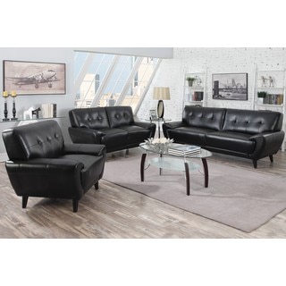Hughes Mid-century Tufted Design Living Room Collection