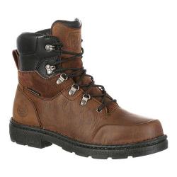 Men's Georgia Boot GB00092 6in EL Comp Toe Hiker Waterproof Work Boot Brown Full Grain Leather