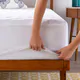 Thumbnail 5, Linenspa Microfiber Mattress Pad with Stretch Skirt. Changes active main hero.
