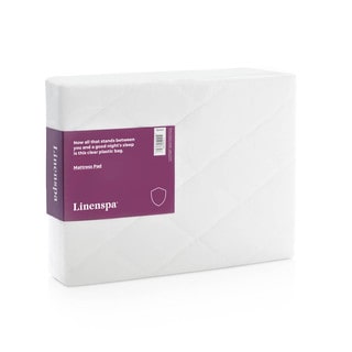 LINENSPA Microfiber Mattress Pad with Stretch Skirt