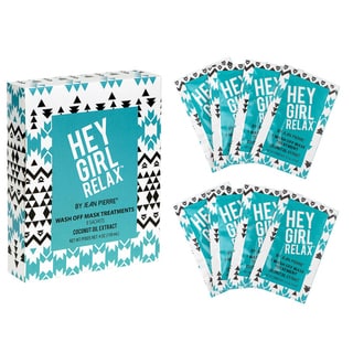 Jean Pierre Hey Girl Relax Coconut Oil Extract Wash Off Treatments (Pack of 8)