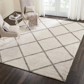 Nourison Brisbane Cream Shag Area Rug (8'2 x 10')