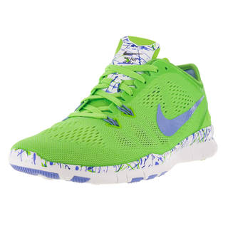 Nike Women's Free 5.0 Tr Fit 5 Prt Voltage Green/Chalk Blueue/White Training Shoe