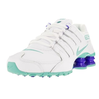 Nike Women's Shox Nz White/Hyper Turq/Racer Blue Running Shoe