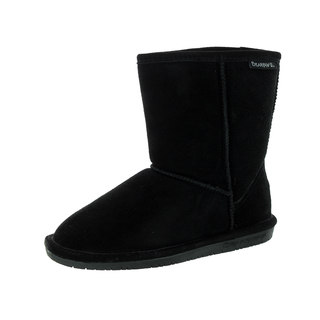 Bearpaw Kids' Emma Black Suede 6.5-inches Cold Weather Boots