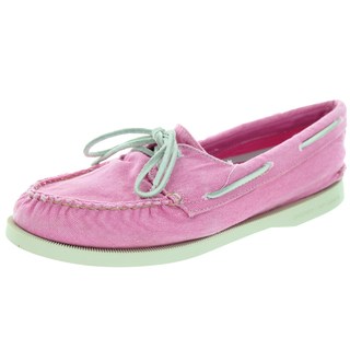 Sperry Top-Sider Women's Authentic Original 2-Eye Washed Pink Boat Shoe