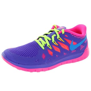 Nike Kid's Free 5.0 (Gs) Hyper Grape/ Pink/Vlt Running Shoe