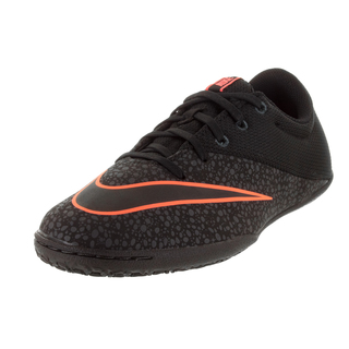 Nike Kid's Jr Mercurialx Pro Ic Black/Black/Anthrct/Brightt Magenta Indoor Soccer Shoe