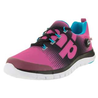 Reebok Kid's Zpump Fusion Charged Pink/Black/Blue Running Shoe (Option: 7)