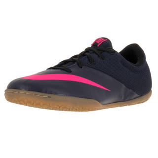 Nike Kids Jr Mercurialx Pro Ic Mid Navy/Mid Navy/Pink Blst/Rcr B Indoor Soccer Shoe