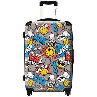 Murano Smiley Super Cool 20-inch Fashion Carry-on Hardside Spinner Suitcase