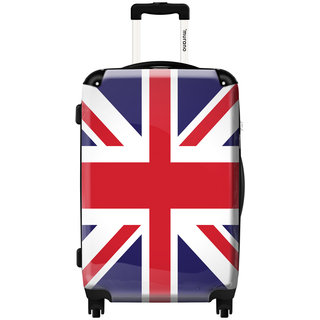 Murano UK Flag 20-inch Fashion Carry-on Hardside Spinner Suitcase