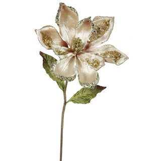 22-inch Champagne Magnolia Sprays with 9-inch Flowers (Pack of 3)